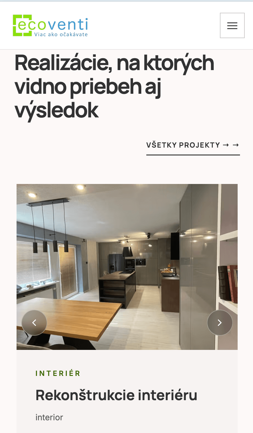 Ecoventi s.r.o., Poltár – Stavební firma + servis oken – Mobile 03