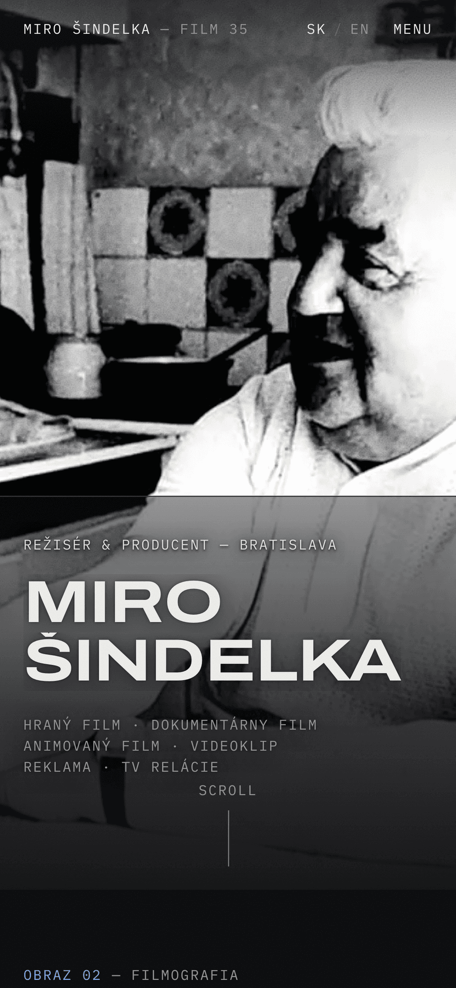 FILM 35 s.r.o. – Portfolio filmového režiséra – Mobil — úvod