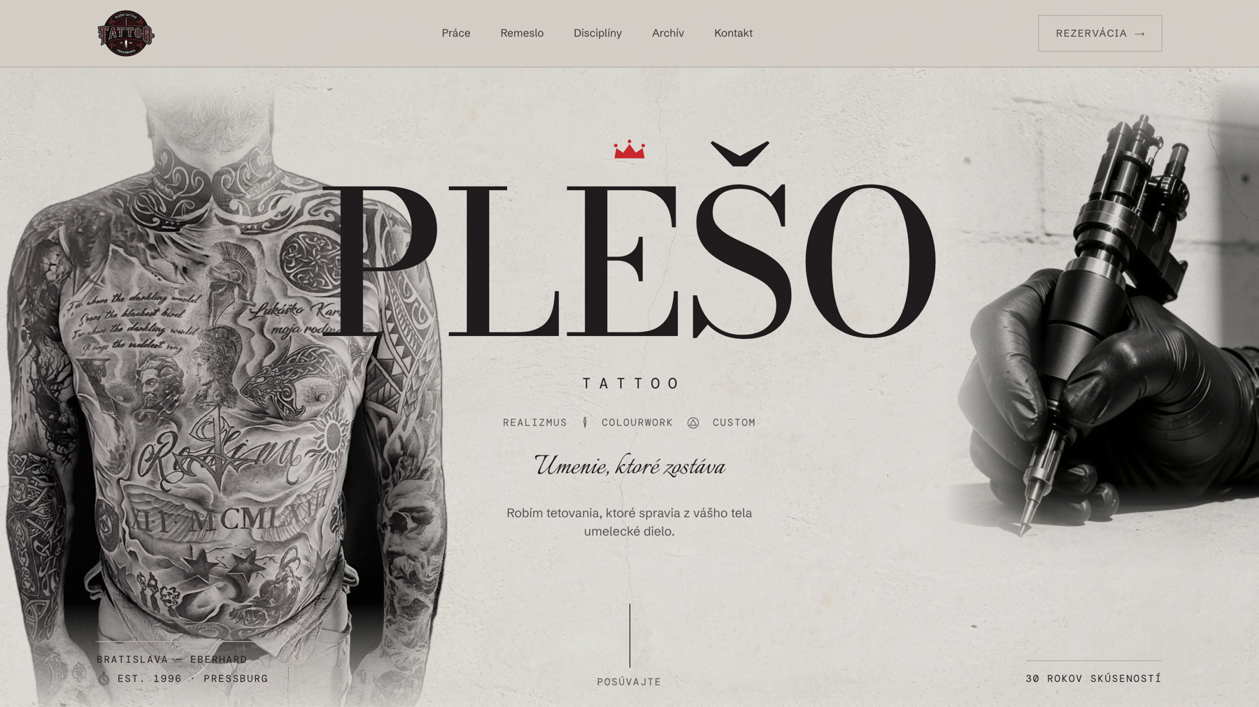 PLEŠO TATTOO s. r. o. – Tetovací studio – Domů