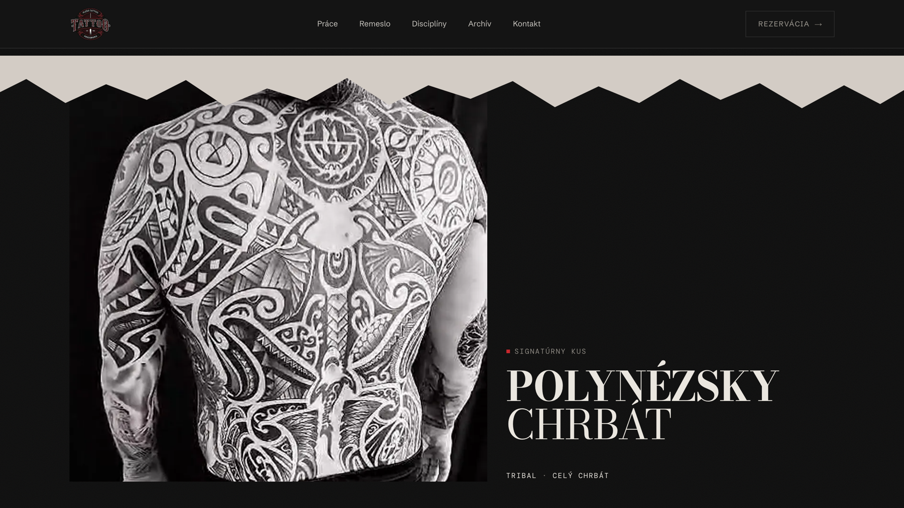 PLEŠO TATTOO s. r. o. – Tetovací studio – Signaturní kus