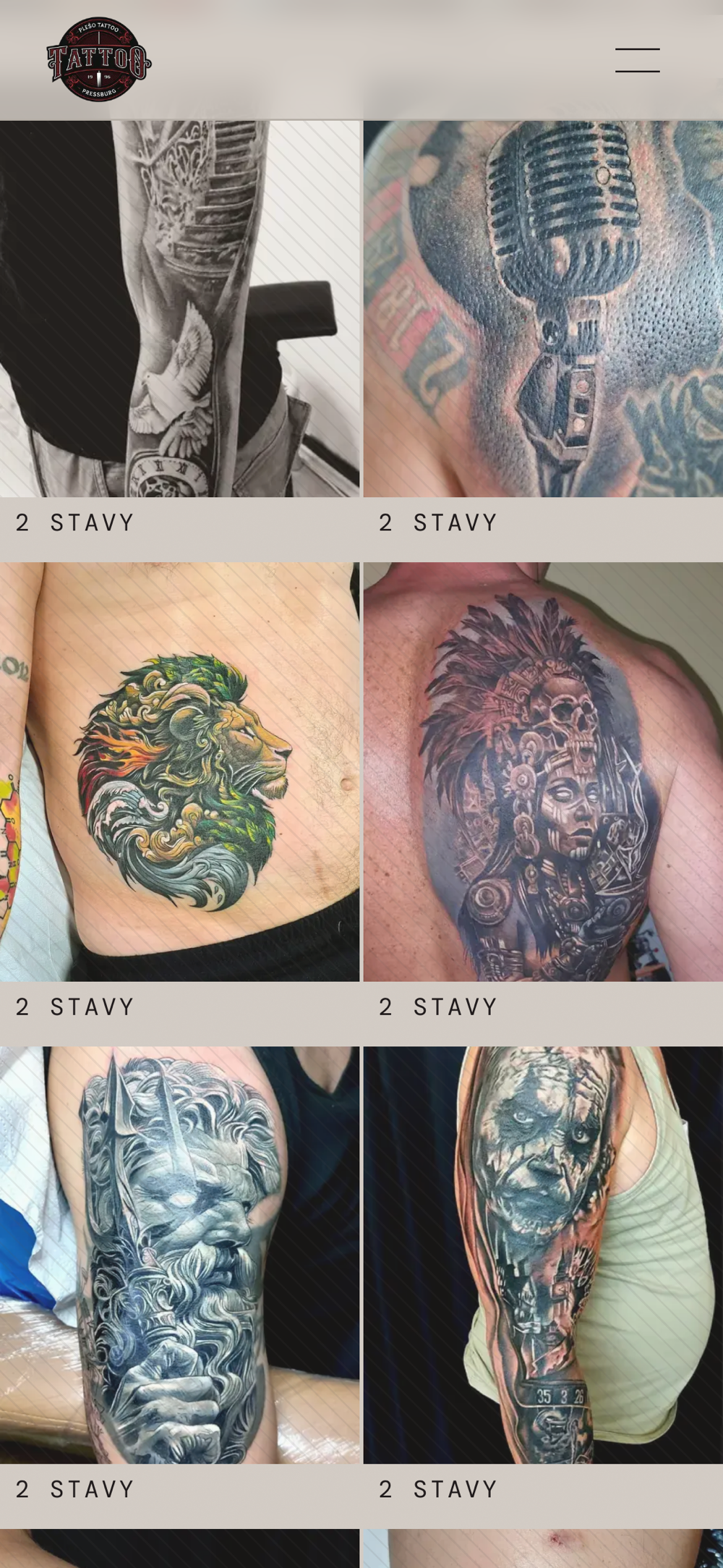 PLEŠO TATTOO s. r. o. – Tetovací studio – Mobil: archiv