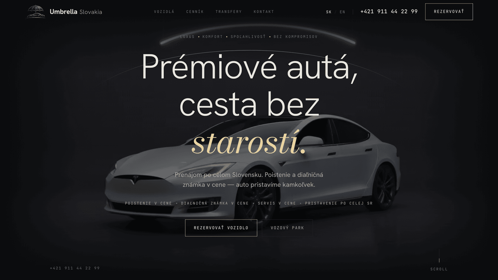 Umbrella Slovakia s.r.o. – Pronájem vozidel – Domů