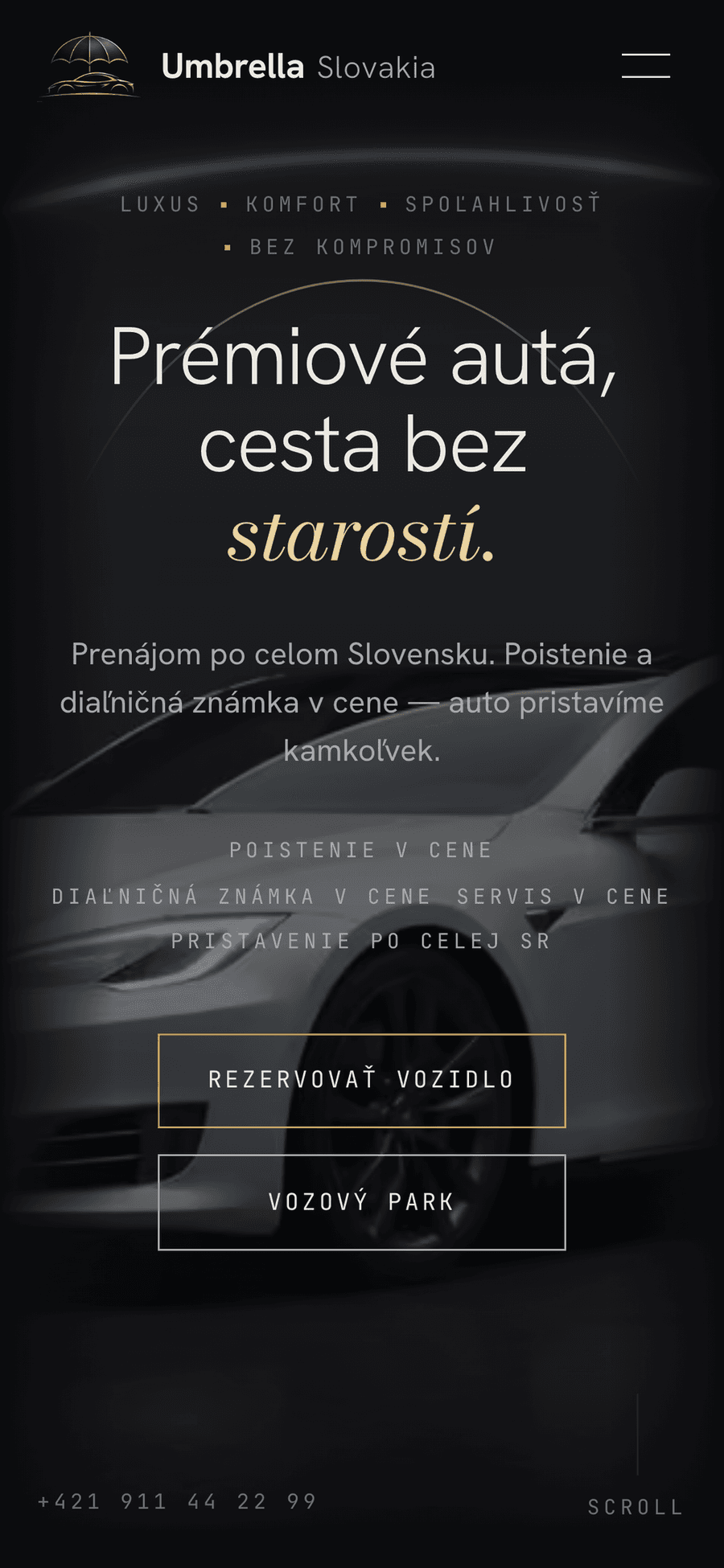 Umbrella Slovakia s.r.o. – Pronájem vozidel – Mobil — domů